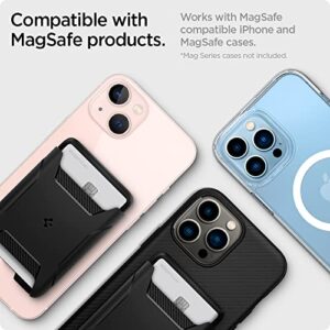 Spigen (MagFit Rugged Armor Magnetic Wallet Card Holder Designed for MagSafe Compatible with iPhone 14, iPhone 13, iPhone 12 Models - Matte Black