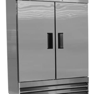 FSE 54-Inch Two Door Commercial Reach-in Freezer, 48 Cubic Feet, Stainless Steel, 115 v, (MRFZ-2D)