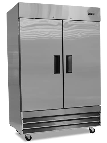 FSE 54-Inch Two Door Commercial Reach-in Freezer, 48 Cubic Feet, Stainless Steel, 115 v, (MRFZ-2D)