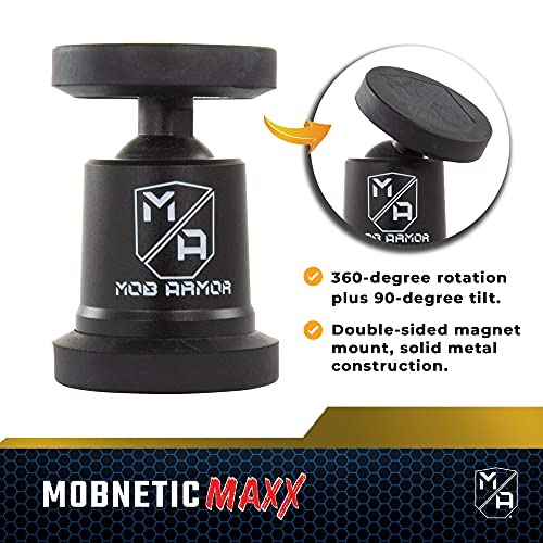 Mob Armor MobNetic Maxx - Magnetic Phone Mount - Cell Phone Holder - Mobile Phone Holder for Car, Truck, Boat, ATV - Smartphone Mount & Holder - Compatible with iPhone and Android