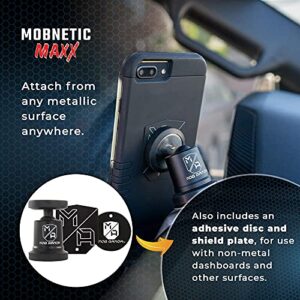 Mob Armor MobNetic Maxx - Magnetic Phone Mount - Cell Phone Holder - Mobile Phone Holder for Car, Truck, Boat, ATV - Smartphone Mount & Holder - Compatible with iPhone and Android