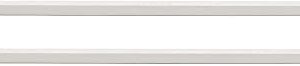 InPlace Shelving, 9604672E, Low Profile Wall Shelf with Invisible Brackets, 60 Inch Width x 8 Inch Depth x 1.25 Inch Height, Set of 2, White