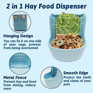 Tfwadmx Rabbit Food Hay Feeder Guinea Pig Food Dispenser Hamster Cage Hay Food Dispenser for Small Animals Bunny Chinchilla