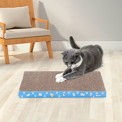 5 Packs in 1 Cat Scratch Pad, Cat Scratcher Cardboard,Reversible,Durable Recyclable Cardboard, Premium Scratch, Suitable for Cats to Rest, Grind Claws and Play