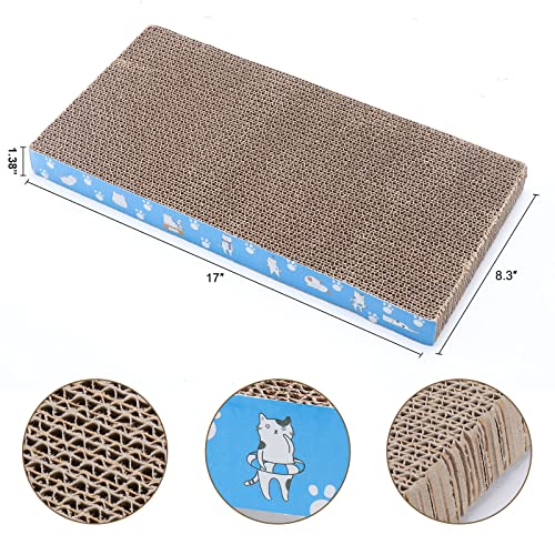 5 Packs in 1 Cat Scratch Pad, Cat Scratcher Cardboard,Reversible,Durable Recyclable Cardboard, Premium Scratch, Suitable for Cats to Rest, Grind Claws and Play