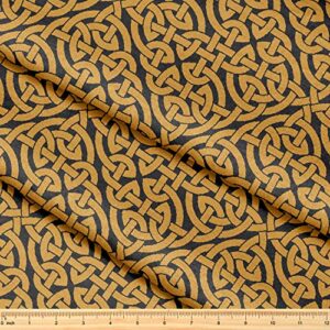 fabric by the yard [ 58" inches x 1 yard ] decorative fabric for sewing quilting apparel crafts home decor accents (celtic knot infinity pattern)