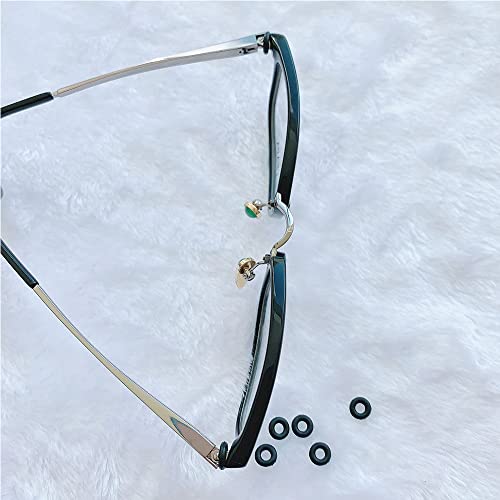 Eyeglass Repair Kits Glasses Grips Hinge Tighteners Silicone Hinge Rings Eyeglass Replacement and 1 Screwdriver 6mm for Eyeglass Frame