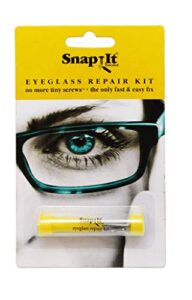 snapit eyeglass repair kit, with long easy fit screws and micro screwdriver. perfect for fixing sunglasses, spectacles, glasses and reading glasses. used by opticians.