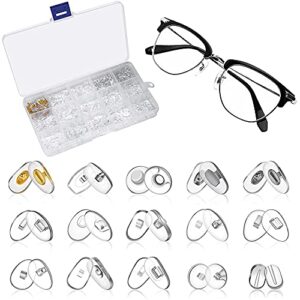 MMOBIEL 150 Pairs Eyeglass Repair Kit Clear Transparent Eye Glasses Nose Support Pads Eyeglass Sunglass