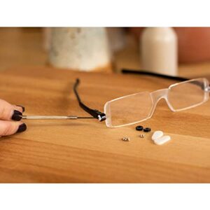 11pc Compact Eye Glasses Repair Kit Case for Fixing All Kinds of Broken Glasses