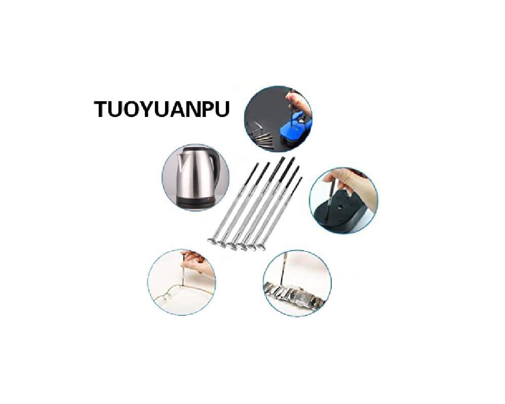 TUOYUANPU 6PCS Mini Screwdriver Set, Eyeglass Repair Kit Screwdriver，Precision Repair with 6 Different Sizes Flat head and Philips Screwdriver Sets,Ideal For Watch, Electronic Repairs