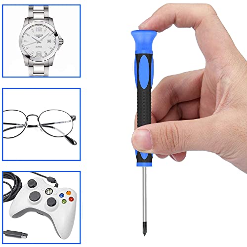 MMOBIEL 1010Pcs Professional Eyeglass Repair Kit with Screws, Precision Screwdrivers and Stainless Steel Curved Tweezer and Cloth for Eyeglass, Sunglass, Spectacles & Watch Repair