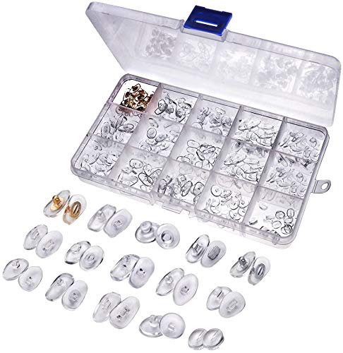 Eyech Eyeglass Nose Pads Set 150 Pairs Soft Anti-Slip Air Chamber Glasses Nose Pad Set Eyeglass Repair Kit