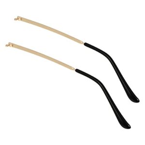 ULTECHNOVO 2pcs Metal Glasses Replacement, Eyeglass arm Replacement Eyeglass Replacement arms Eyeglasses arms Replacement 1 Pair Metal