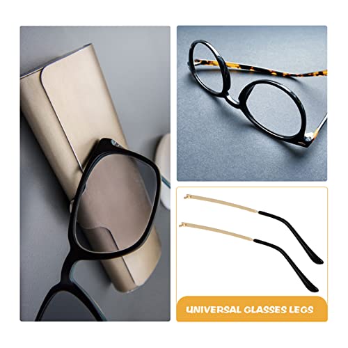 ULTECHNOVO 2pcs Metal Glasses Replacement, Eyeglass arm Replacement Eyeglass Replacement arms Eyeglasses arms Replacement 1 Pair Metal