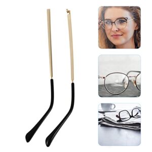 ULTECHNOVO 2pcs Metal Glasses Replacement, Eyeglass arm Replacement Eyeglass Replacement arms Eyeglasses arms Replacement 1 Pair Metal