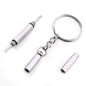 LANYUER Keychain Screwdriver Eyeglass Sunglasses Watch Repair Kit Tool