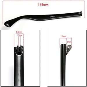 1 Pair Leopard Print Eyeglass Temples Plastic Glasses Replacement Arms Eyeglass Repair Kit Sunglass Replacement Parts 14.5cm