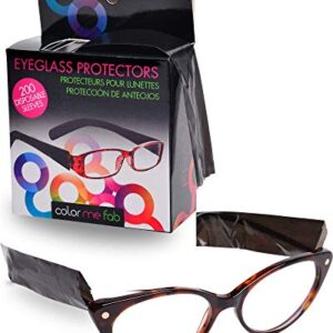 FRAMAR Eyeglass Sleeves - Covers for Eye Glasses against Hair Color, Hair Dye - 200 ct