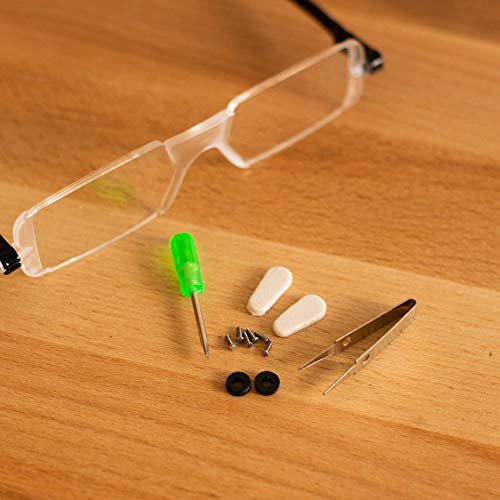 12pc Compact Eye Glasses Repair Kit Case For Fixing All Kinds Of Glasses