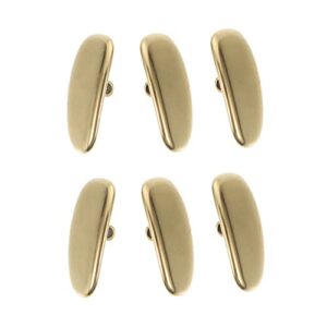 healeved 6pcs glasses pads fittings universal slip pad gasket eyeglass for accessories eyeglasses cushion replacement golden supplies kits and nose metal anti- re sunglasses support