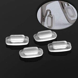 eyeglass nose pads 11mm 2pairs replacement square rectangle slide snap in nose pieces silicone nosepads for eye glasses eyeglasses sunglasses for costa maui and more