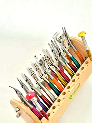 ArtLab Premium German Optical Plier Eyeglass Repair Tool Kit -14 Each Optician ! Optical Pliers,Eyeglasses Tool Set- with 12 Optician’s Pliers and 2 Screwdrivers with Stand