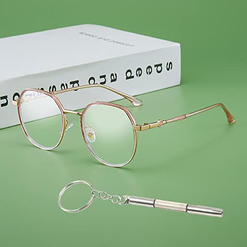 Repair Tool 3 in 1 Mini Stainless Steel Screwdriver Keychain Eyeglass Repair kit - 10 Pack Screwdrive ​for Glasses/Jewellery/Watches Fix Glasses, Change Watch