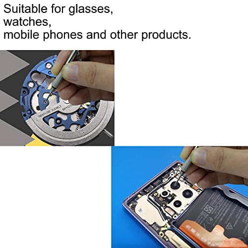 Repair Tool 3 in 1 Mini Stainless Steel Screwdriver Keychain Eyeglass Repair kit - 10 Pack Screwdrive ​for Glasses/Jewellery/Watches Fix Glasses, Change Watch