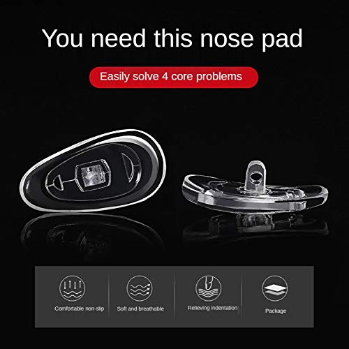 SooGree Upgrade Variety Nonslip Eyeglass Nose Pads,Soft Silicone Eye Glasses Pad Replacement Upgrade Version Eyeglass Repair Nose Pads for Eyeglasses and Sunglasses