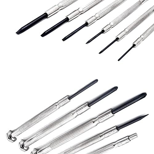 11PCS Mini Screwdriver Set, Small Screwdriver Set with 11 Different Size Flathead and Phillips Screwdrivers, Precision Screwdriver Set for Jewelry, Watch, iPhone, Toys, Computer, Eyeglass Repair