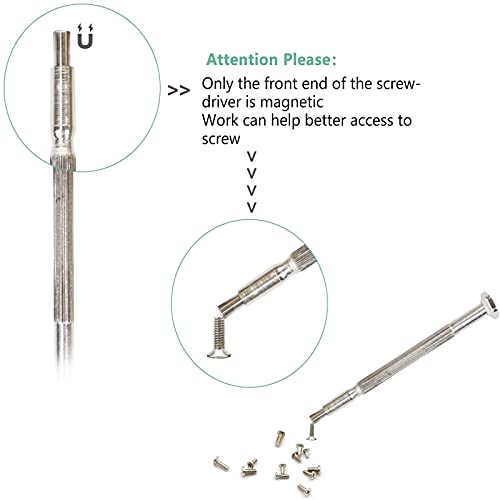 11PCS Mini Screwdriver Set, Small Screwdriver Set with 11 Different Size Flathead and Phillips Screwdrivers, Precision Screwdriver Set for Jewelry, Watch, iPhone, Toys, Computer, Eyeglass Repair