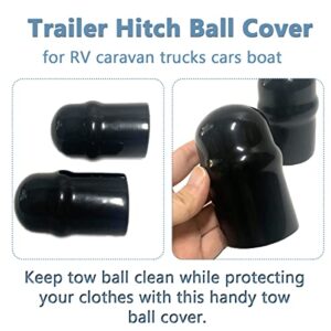 Trailer Hitch Ball Cover - Waterproof Towball Protector Cap 2" for RV, Boat, Caravan,Trucks