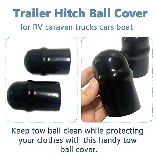 Trailer Hitch Ball Cover - Waterproof Towball Protector Cap 2 5/16" for RV, Boat, Caravan,Trucks