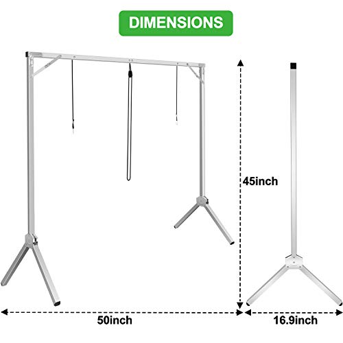 iPower GLJMPSFOLD4 4 Feet Foldable Grow Light Stand Rack for Seed Starting Plant Propagation (No LED Tube Included), 1 Pack,metal