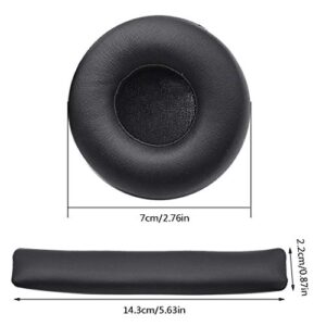 Leather Headband Cushion Ear Pads Cover for J-BL Synchros E40BT E40 Headphones Huhudde