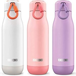 ZOKU Stainless Steel Bottle, 16.9 fl oz (500 ml), Cold and Heat Retention, My Bottle, Coffee Portable (Matte Teal)