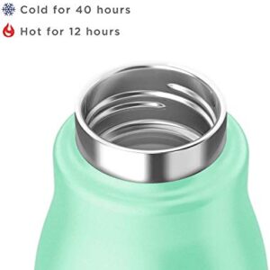 ZOKU Stainless Steel Bottle, 16.9 fl oz (500 ml), Cold and Heat Retention, My Bottle, Coffee Portable (Matte Teal)