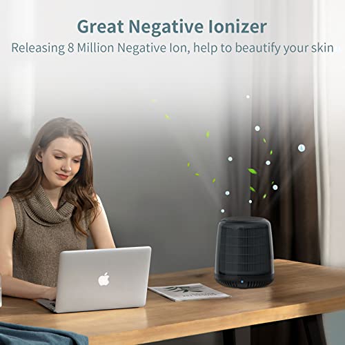 Air Purifiers for Bedroom, AIRFEEL Desktop Air Purifier for Home, Portable Ionizer Air purifier with H13 True HEPA Filter (F005)