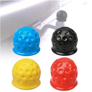 2" trailer hitch ball cover - truck towball protect cap replacement accessories for rv, caravan, boat, truck, 4pcs