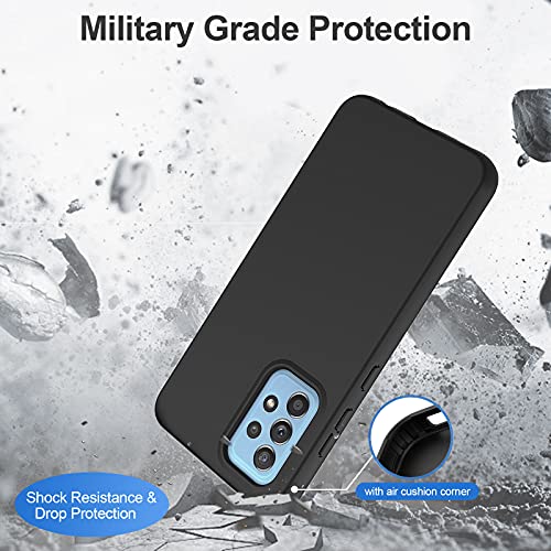 UNPEY Case for Samsung Galaxy A52 5G, Galaxy A52 Case with Built in Screen Protector, Full Body Shockproof Phone Case Rugged Protective Cover for Samsung Galaxy A52 5G / A52 4G (Black)