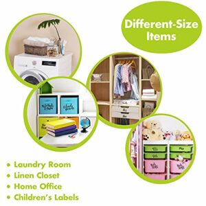 Hebayy 318 PCS Laundry Room & Linen Closet Organization Labels，No Stain Removal, Water/Oil Resistant Stickers for Laundry Room, Linen Closet, Home Office, Bathroom and The Beauty Organization.