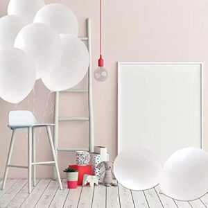 18 inch white balloons, 20 pcs big pure white thicker latex balloons for wedding birthday baby shower party decorations