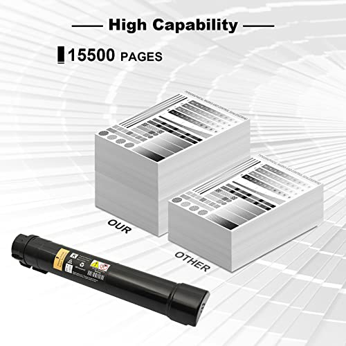 W-Print Remanufactured Toner Cartridge for Xerox Versalink B7025 B7030 B7035 Compatible with 106R03393 Black Toner 15500 Pages-1 Pack