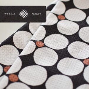 Premium Microfiber Kitchen Towels - 2 Pack | 100% Microfiber | Waffle Weave | Quick Dry | Absorbent | All Purpose | Thin | 18"x30" | Wild Towels