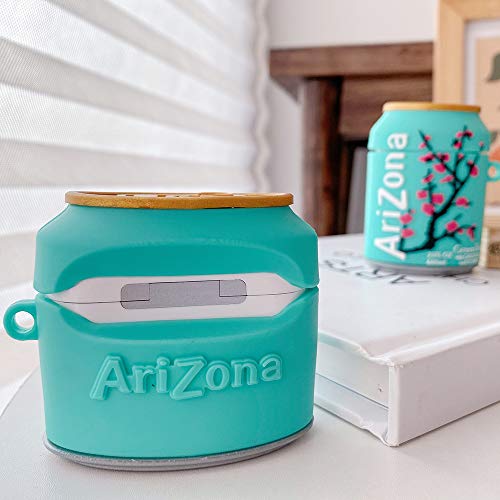 N+V Compatible with Airpods Pro Case Cover, 3D airpod 3 case Arizona Series Creative Cute Cartoon Funny Fun, Soft Silicone Airpod Character Skin Keychain Ring, for Girls Boys Teens Kids (Soda Box)