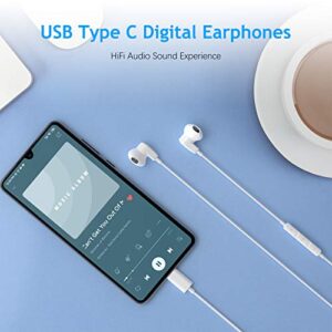 USB C Headphones for Galaxy A54 A53 A35, ACAGET USB C Earphones with Microphone Android Wired Earbuds DAC Noise Canceling Headset for Samsung S23 S22 S21 Plus S20 FE Oneplus 11 9 10 Pro Pixel 7 Pro 6A