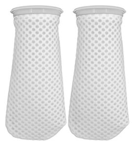 4 inch honeycomb filter socks,4 inch filter sock for saltwater aquarium,4 inch ring by 10 inch long (2 pack)