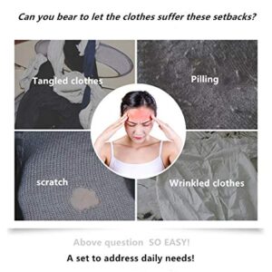 YUESUO Set of 4 Exquisite Mesh Laundry Bag (2 Small, 1 Medium, 1 Large ) for Shirts, Sweaters, Underwear, Bras, Tights, Stockings, Tights Washing Bag, Laundry Underwear Bag, Travel Storage Bag and Travel Laundry Bag（4Set） (color)