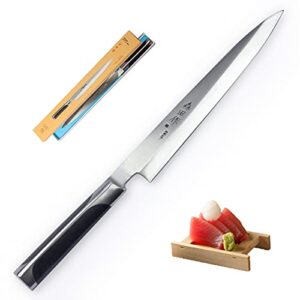 chuyiren sashimi knife- 9.5 inch(240mm), sushi knife superior carbon steel, japanese chef knife with ergonomic handle, professional yanagiba knife for fish filleting & slicing…